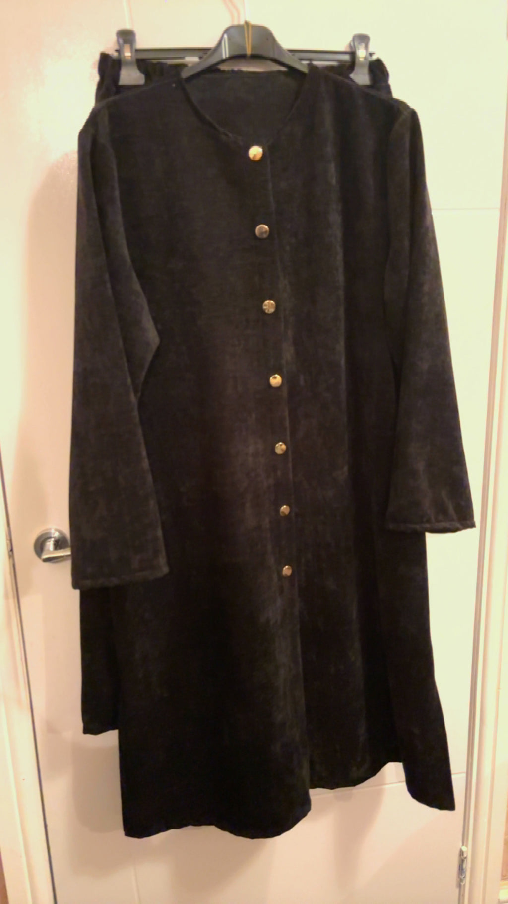 Velvet Button Down Modest Co-ord