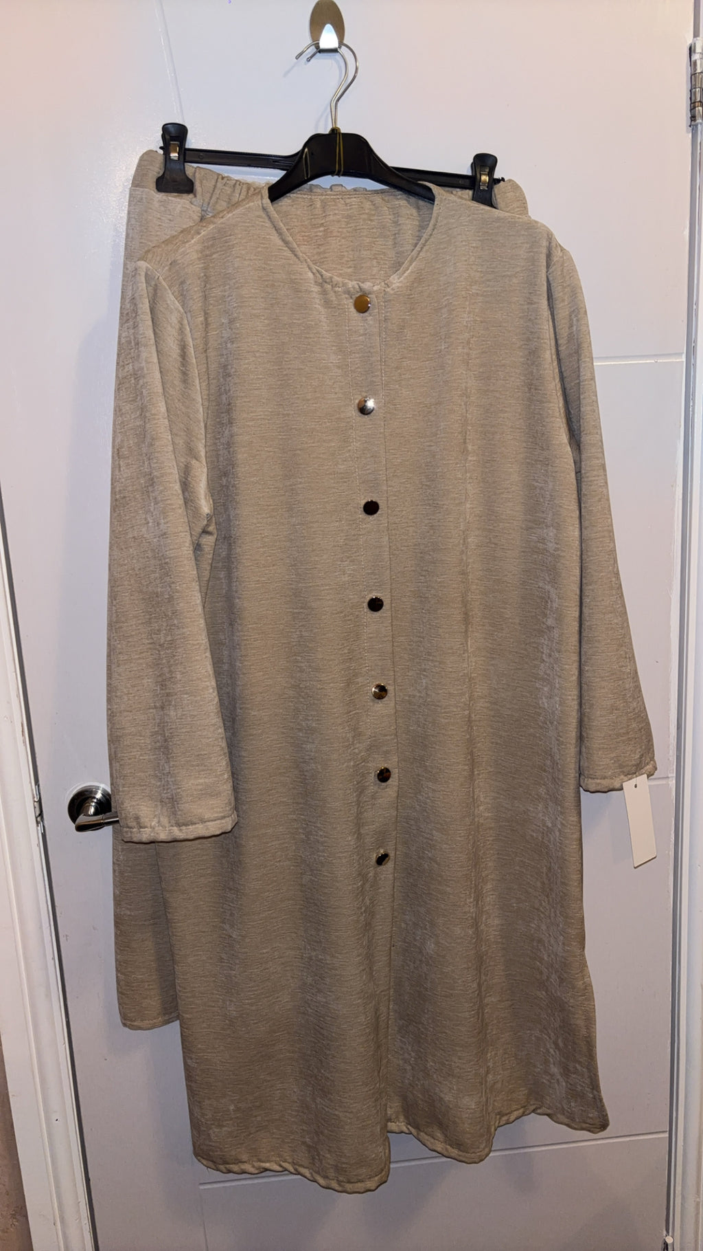 Velvet Button Down Modest Co-ord